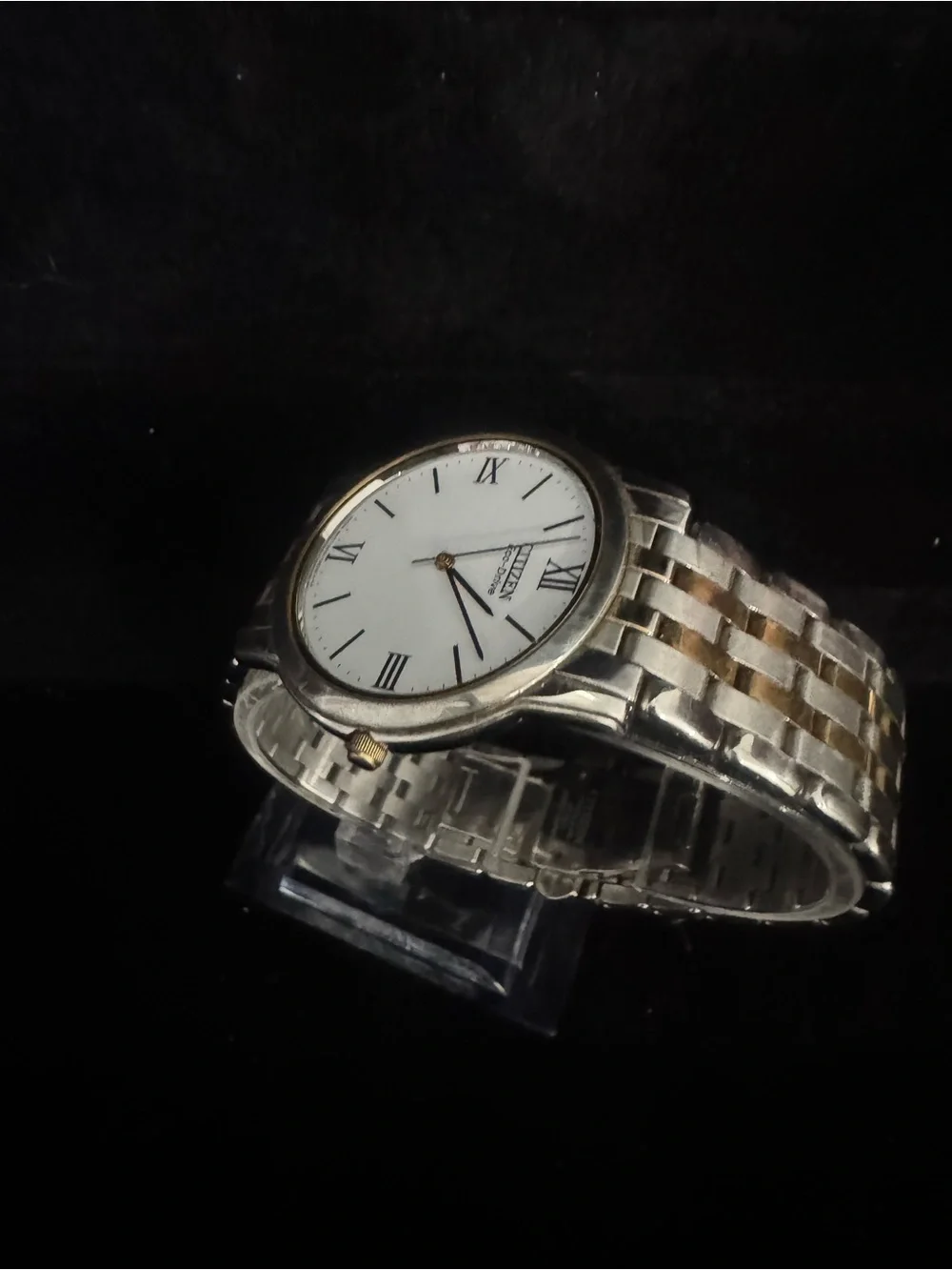 Citizen Two-Tone Silver and Gold Men's Dress Watch - White Dial